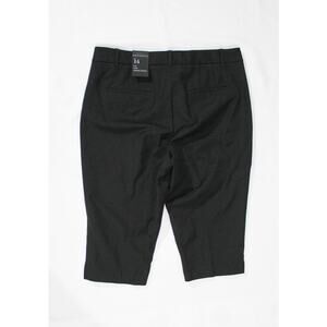White House Black Market Elle Capri Pants Black Size 14 Comfort Stretch NWT